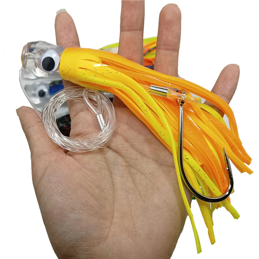 Kmucutie Fully Rigged Marlin Lures Set for Big Game Fishing