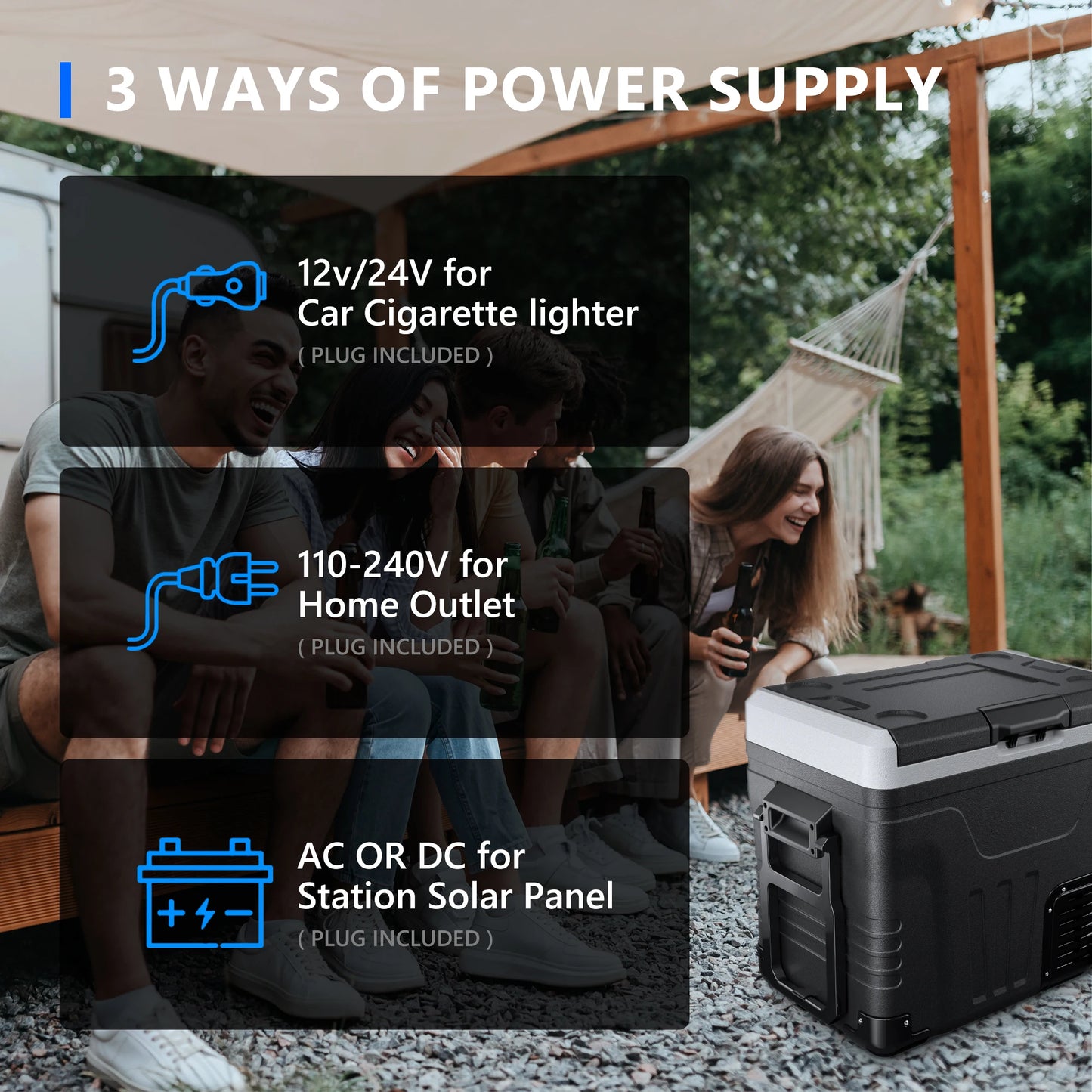 SIMZLIFE Portable Refrigerator With Wheels And Baskets