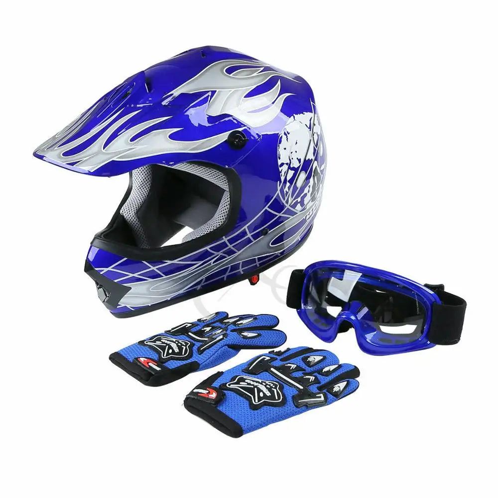 TCMT DOT Youth Dirt Bike Helmet Full Face Motocross