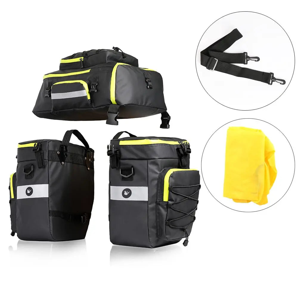 Rhinowalk Waterproof 3 In 1 Bike Pannier Rear Trunk Bag