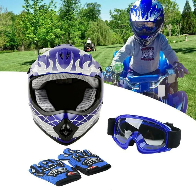 TCMT DOT Youth Dirt Bike Helmet Full Face Motocross