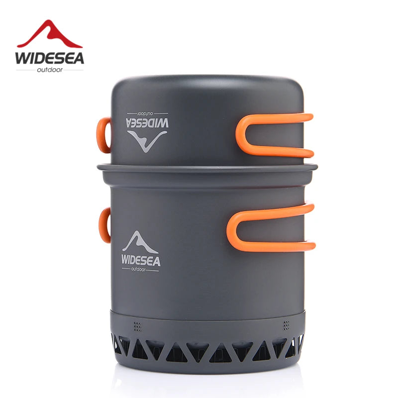 Widesea Camping Cookware Set Portable Outdoor Pot Kettle