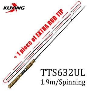 KUYING Teton Super Ultra Soft Baitcasting Spinning RodCombo