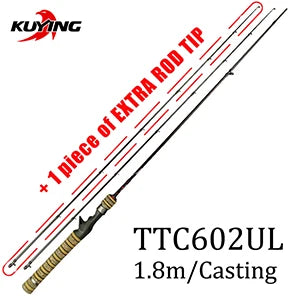 KUYING Teton Super Ultra Soft Baitcasting Spinning RodCombo