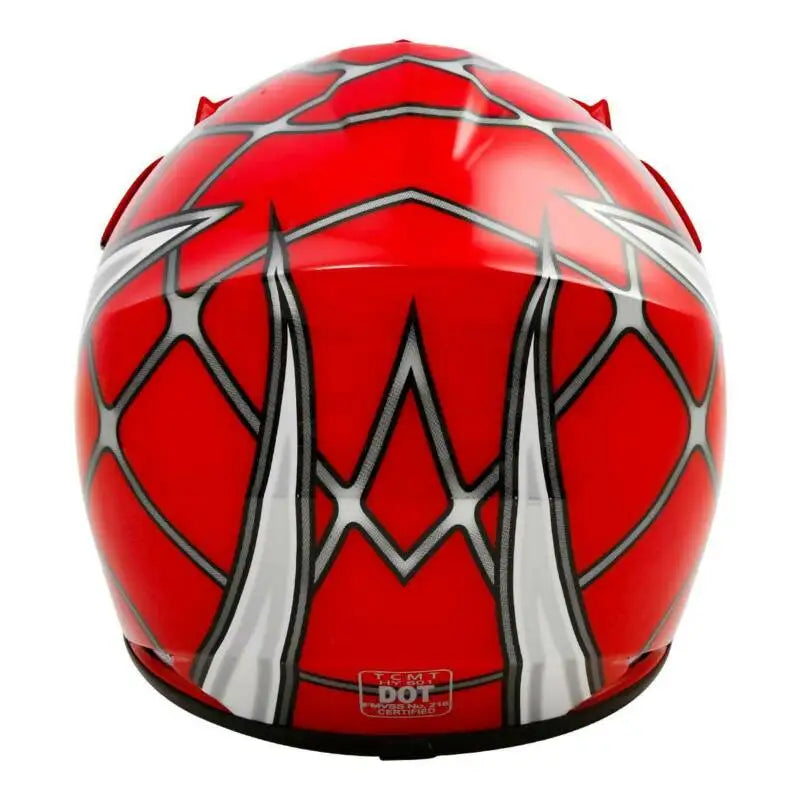 TCMT Youth Unisex Full Face Kids Helmet for Cycling Motocross Off Road DOT Certified