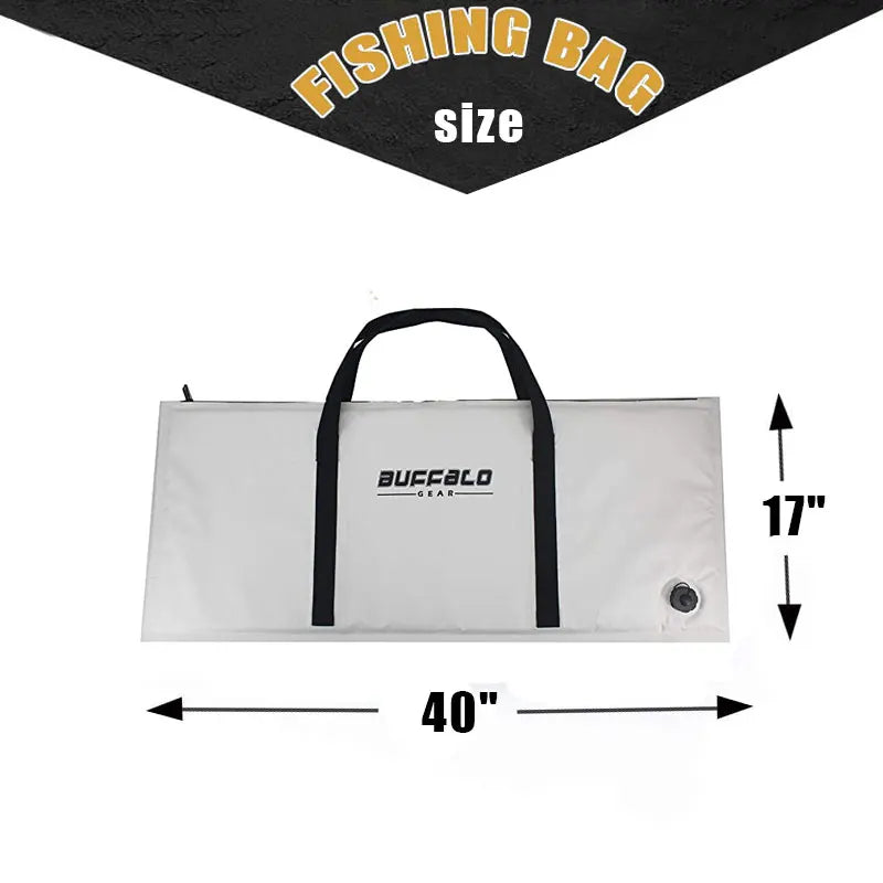 Insulated Fish Cooler Kill Bag With Drain Plug For Fishing
