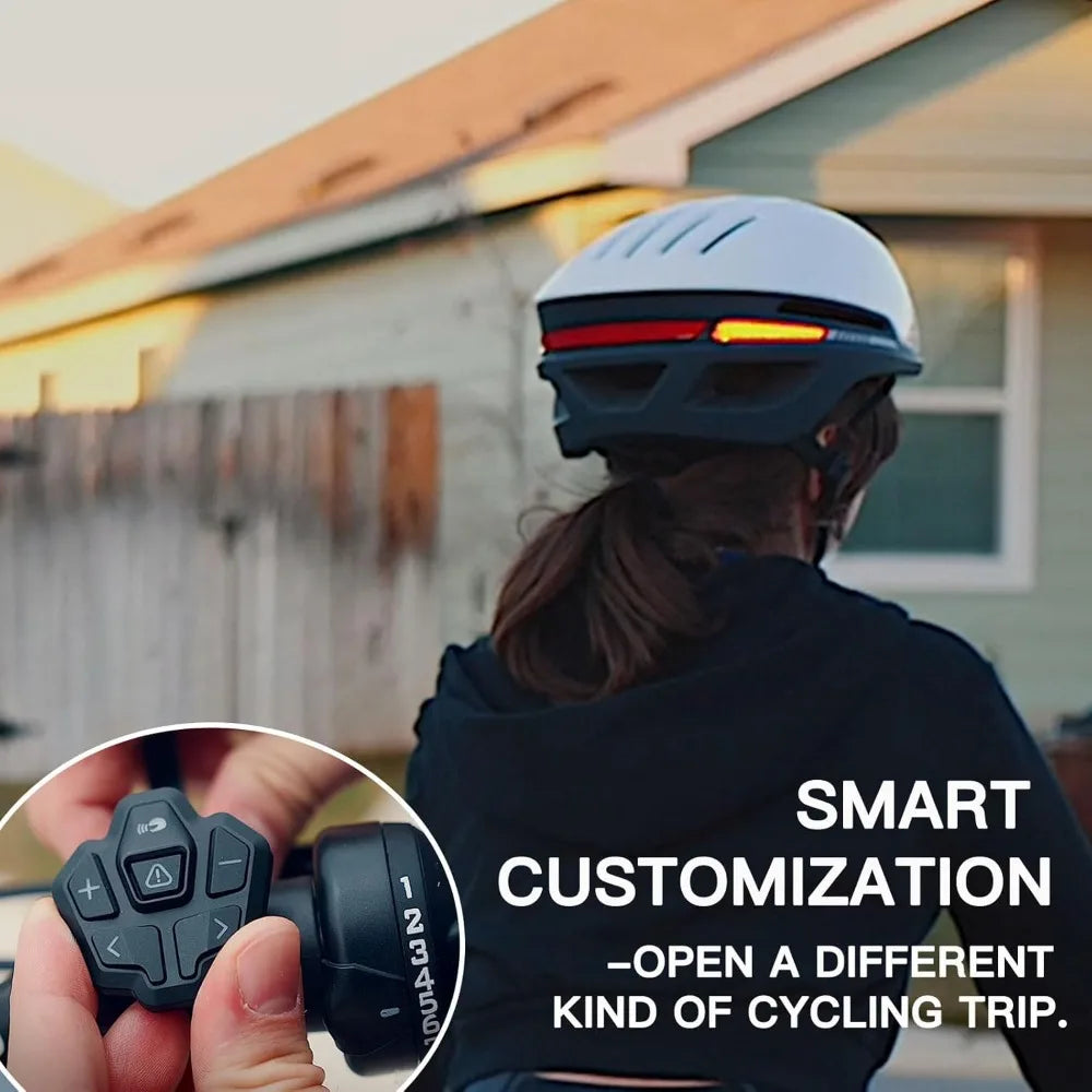 Smart Bike Helmet With Speakers And LEDs