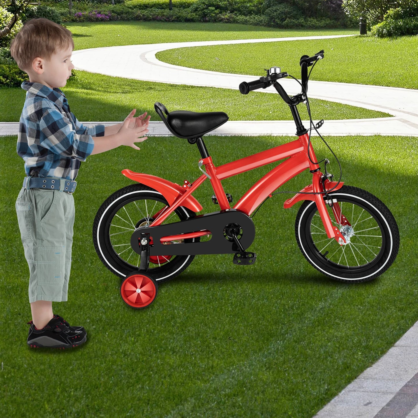 Fork Unisex Kids Bike Carbon Steel Frame