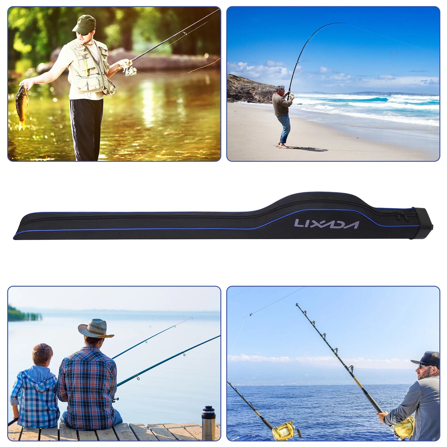 Waterproof Fishing Rod Hardshell Case