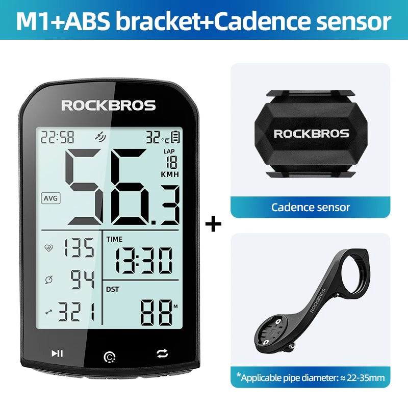 ROCKBROS GPS Cycling Computer Wireless Waterproof Speedo