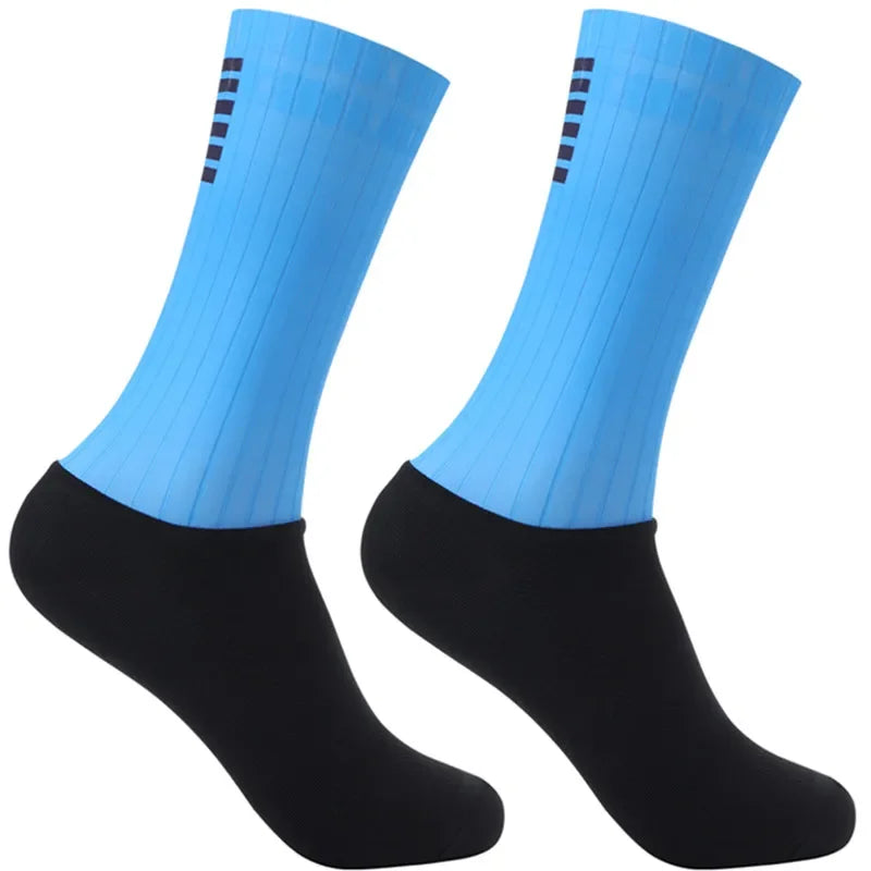 Whiteline Anti Slip Silicone Summer Aero Socks For Cycling And Running Men Unisex