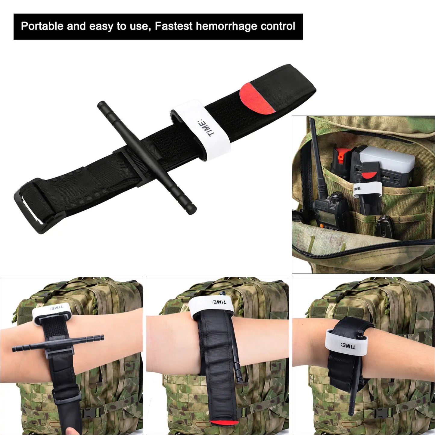 Aluminum Rod Tactical Tourniquet For Survival Hemostasis