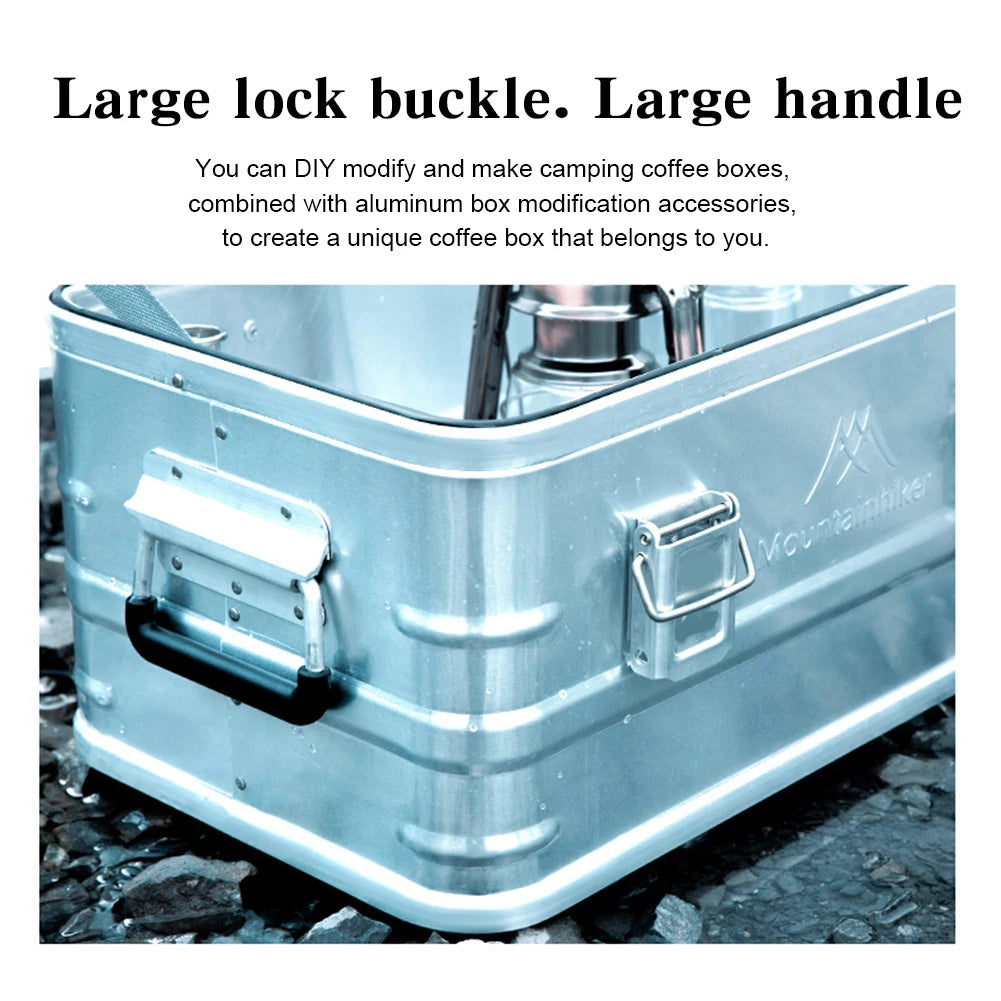 Hard Aluminum Alloy Camping Storage Case Trunk Organizer