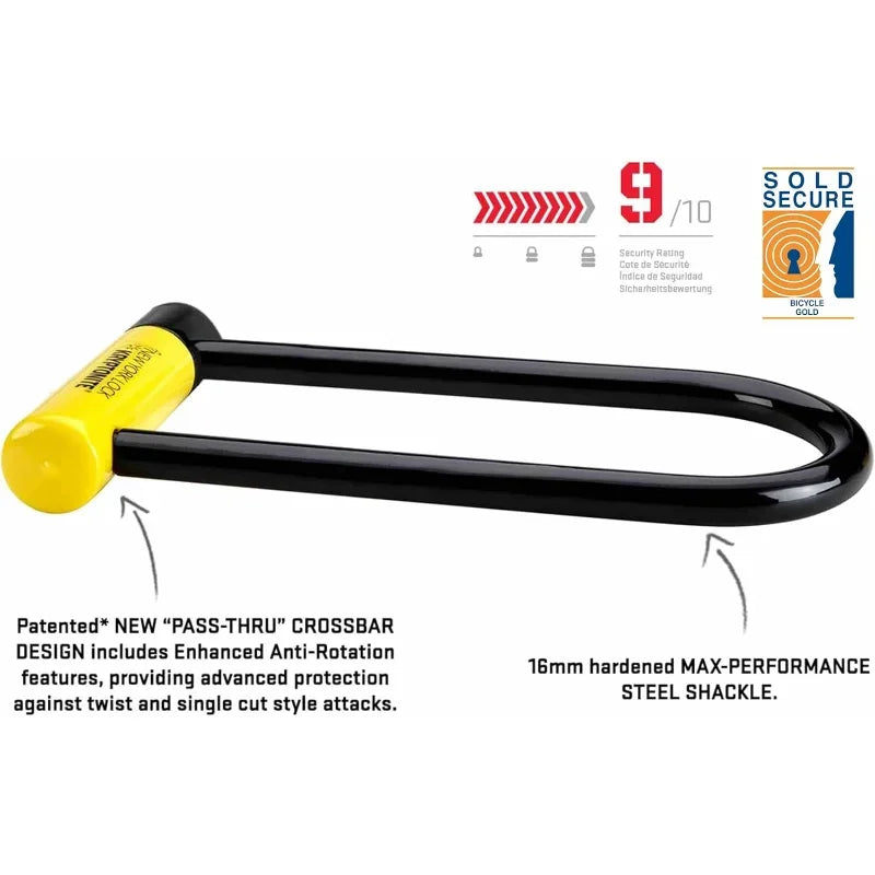 YTYIN Heavy Duty Bike U Lock High Security Anti Theft