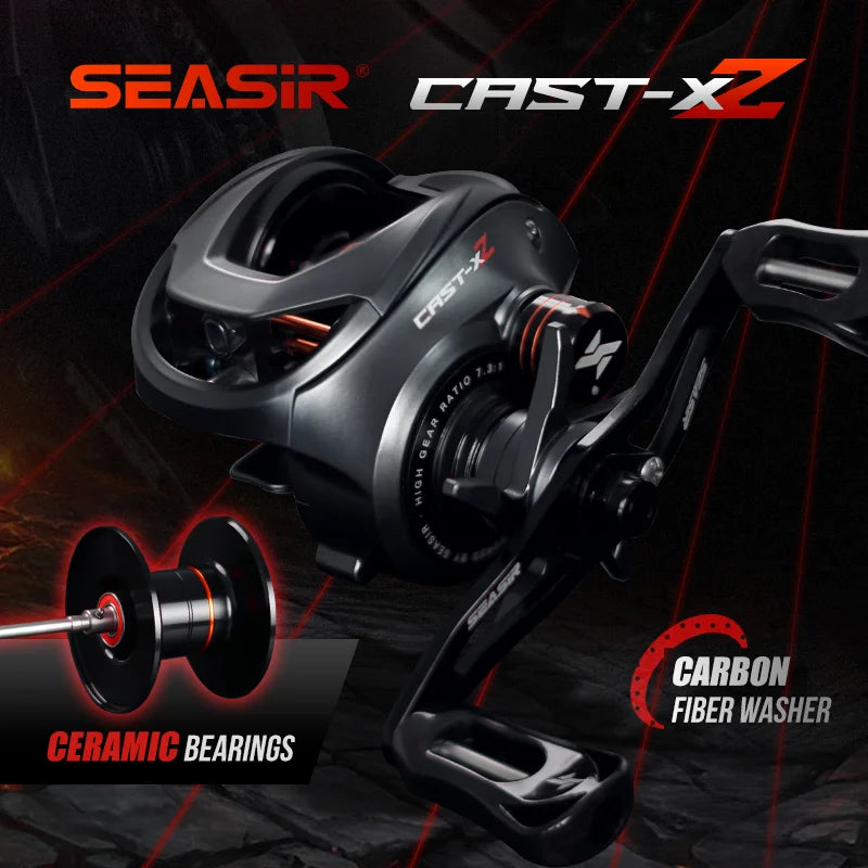 SeaSir Cast X2 Baitcasting Reel Hybrid Ceramic Bearings