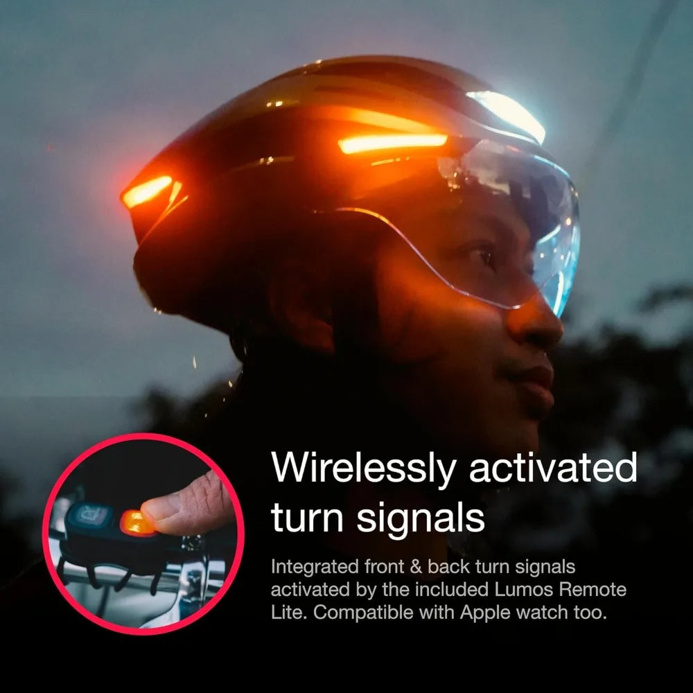 Smart Bike Helmet With LED Lights And App
