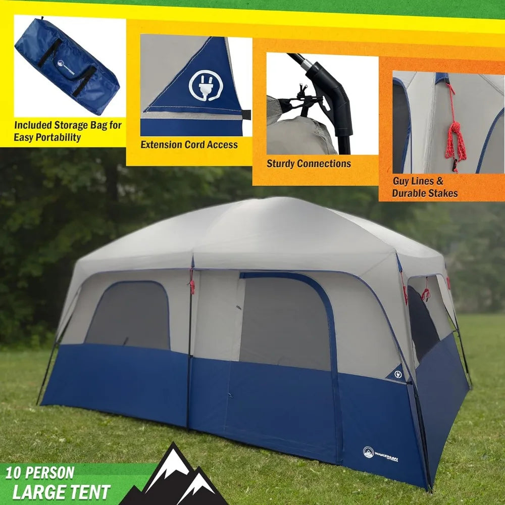 Pro Gear Sporting Goods 10 Person Tent With Room Divider