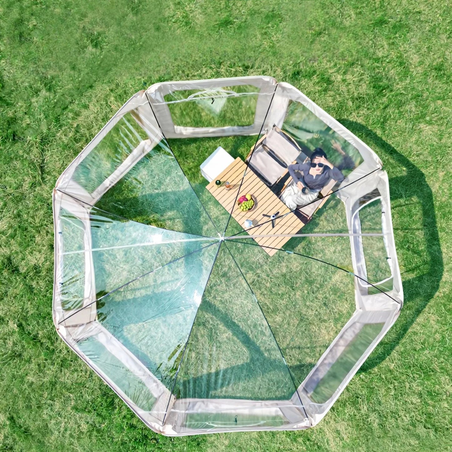 Building Transparent Bubble Tent Camping Shelter Windproof