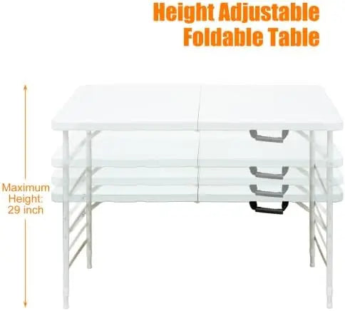 Twister Ck Portable Folding Table Adjustable Height