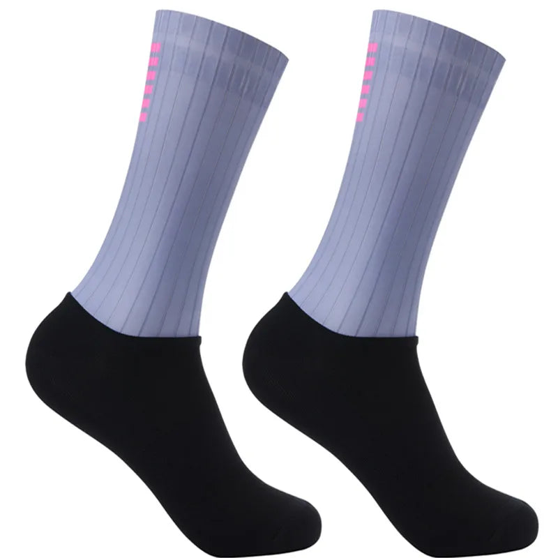 Whiteline Anti Slip Silicone Summer Aero Socks For Cycling And Running Men Unisex
