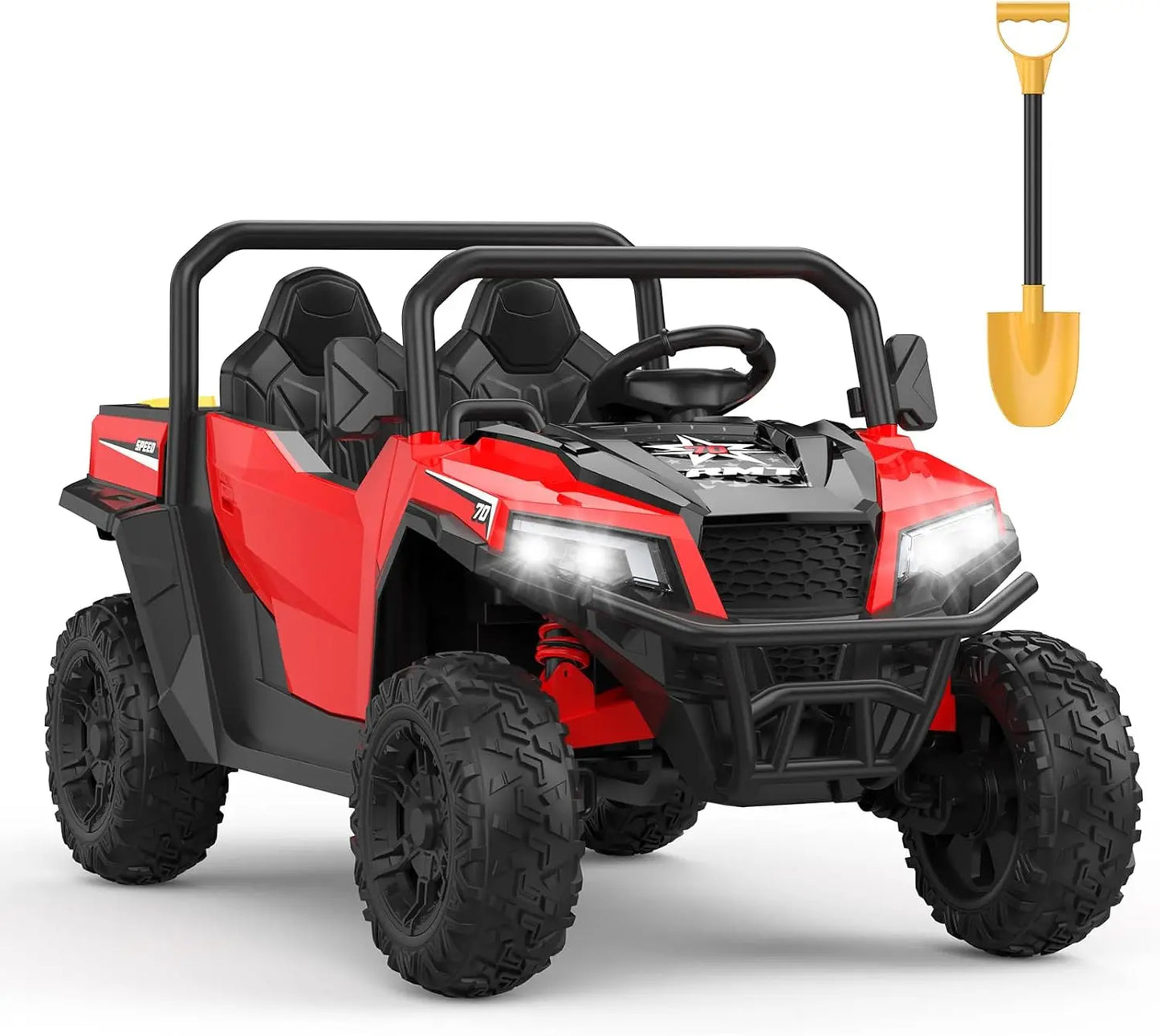 HiMISSE 24V Ride On Dump Truck Remote Control Four Wheel