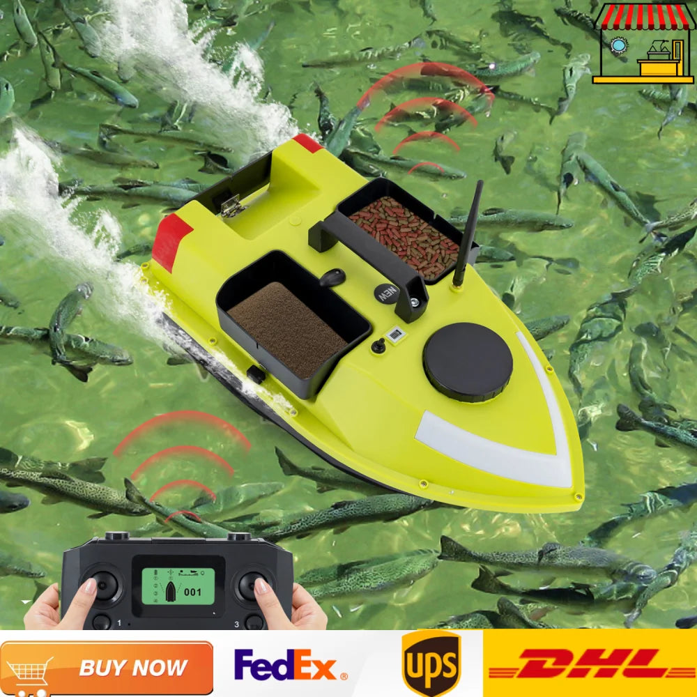Rechargeable GPS Fishing Bait Boat With Remote Control