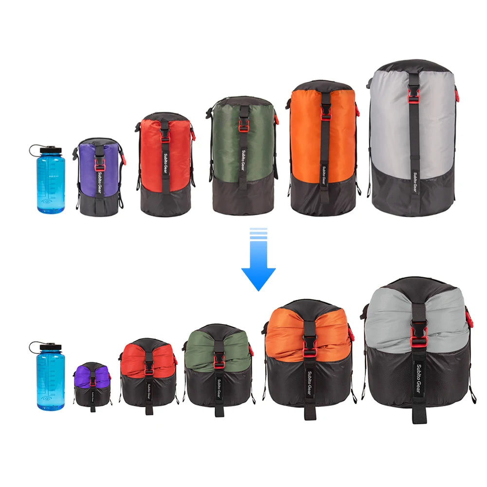 Waterproof Sleeping Bag Compression Stuff Sack For Camping