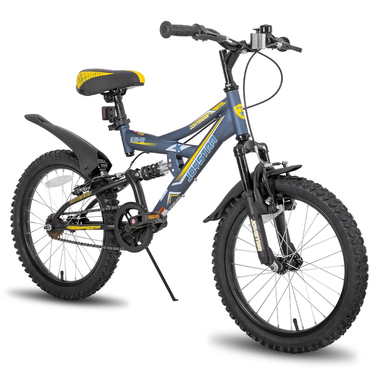 Joystar Kids Mountain Bike Ages 6-15 With Dual Suspension Kickstand