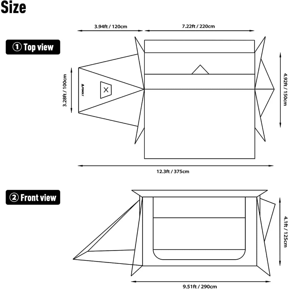 Pro Gear Sporting Goods Stovehut 70 Hot Tent With Poles