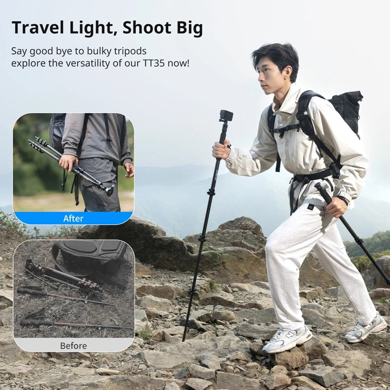 Ulanzi TT35 Five in 1 Hiking Stick Tripod Kit Outdoor
