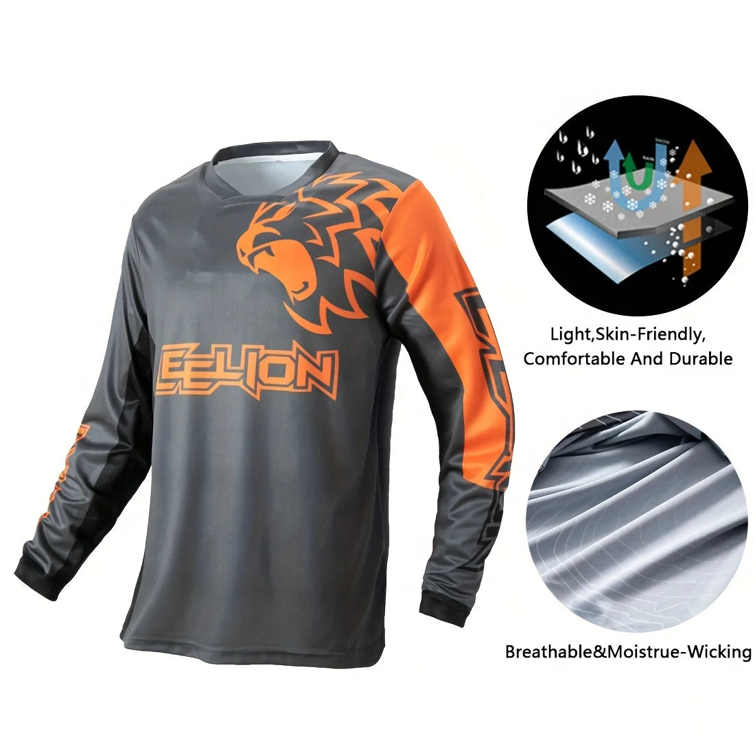 Guangdong Motorcycle Jersey Moisture Wicking Long Sleeve Cycling Shirt For Biking Sports