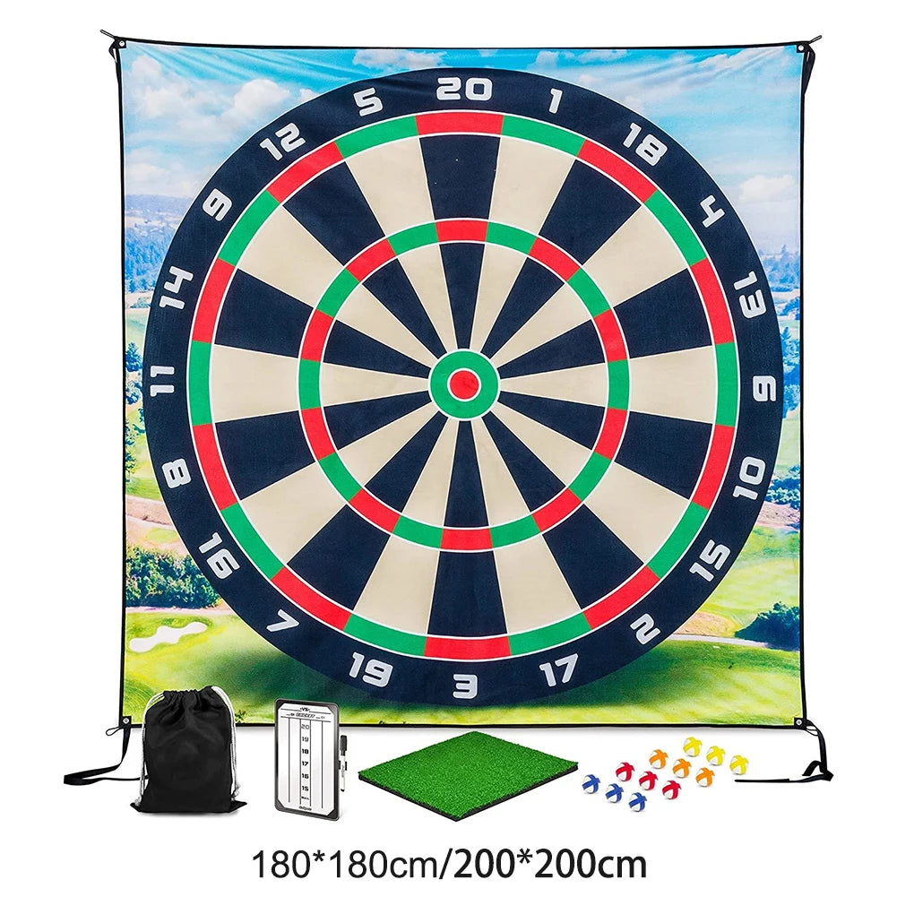 Alloet Golf Chipping Game Mat With 12 Balls For Home Office
