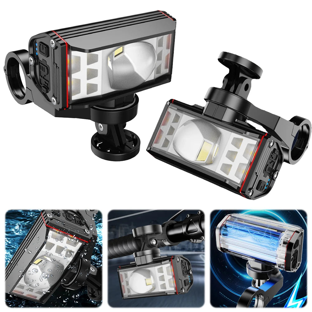 USB Rechargeable Waterproof Bike Headlight