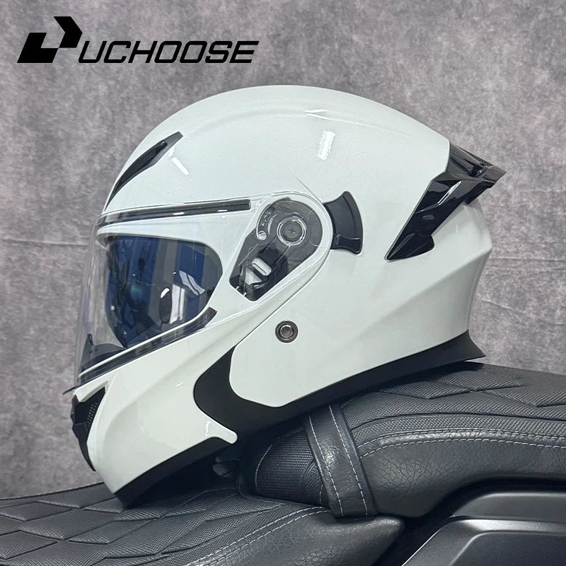 UCHOOSE Motorcycle Modular Flip Up Helmet For Off Road
