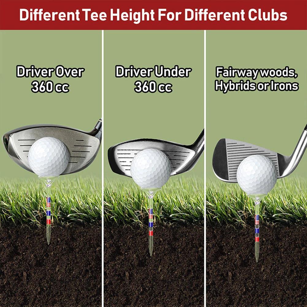 Mojoyce Plastic Golf Tees Reduce Friction Side Spin
