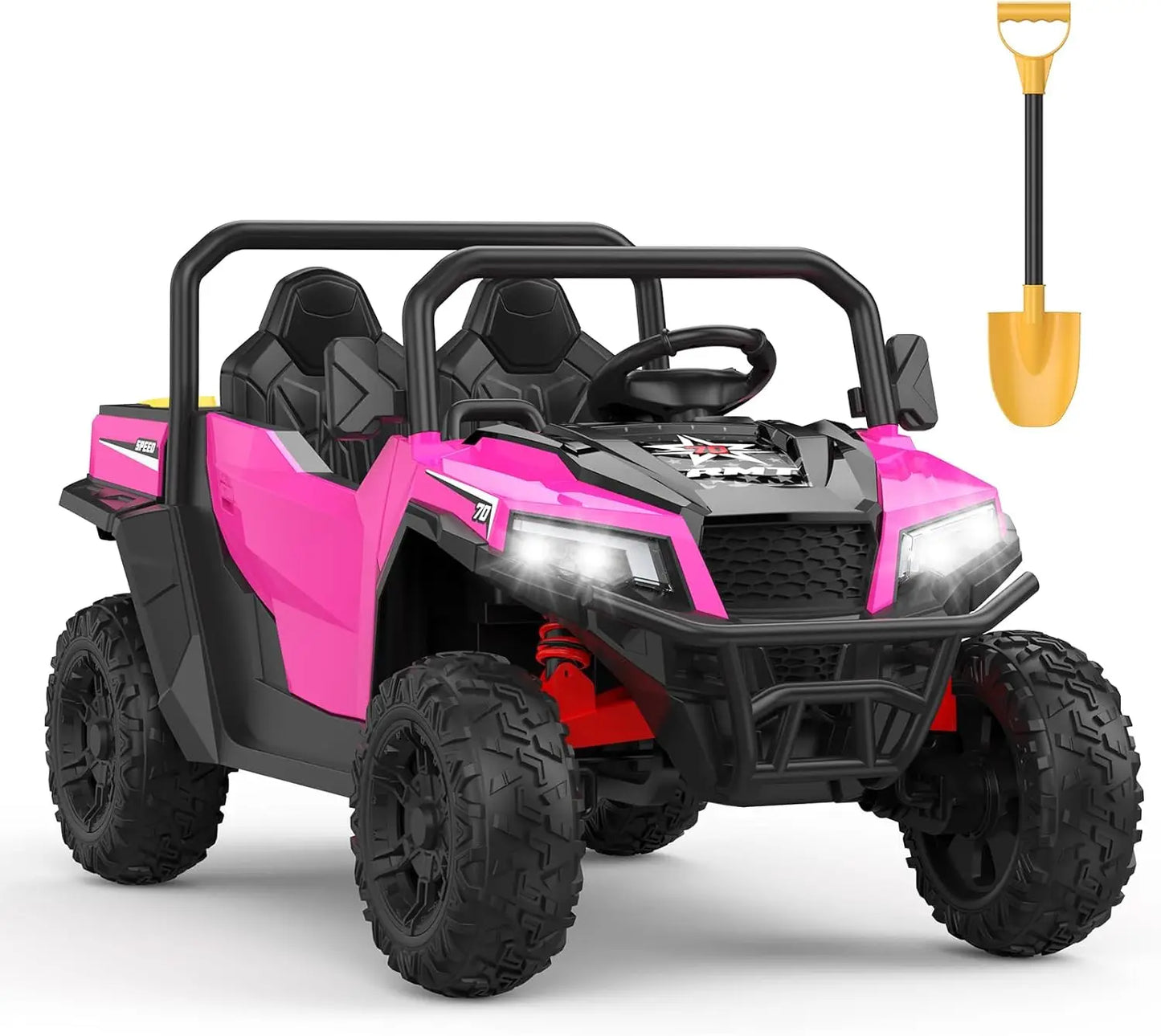 HiMISSE 24V Ride On Dump Truck Remote Control Four Wheel
