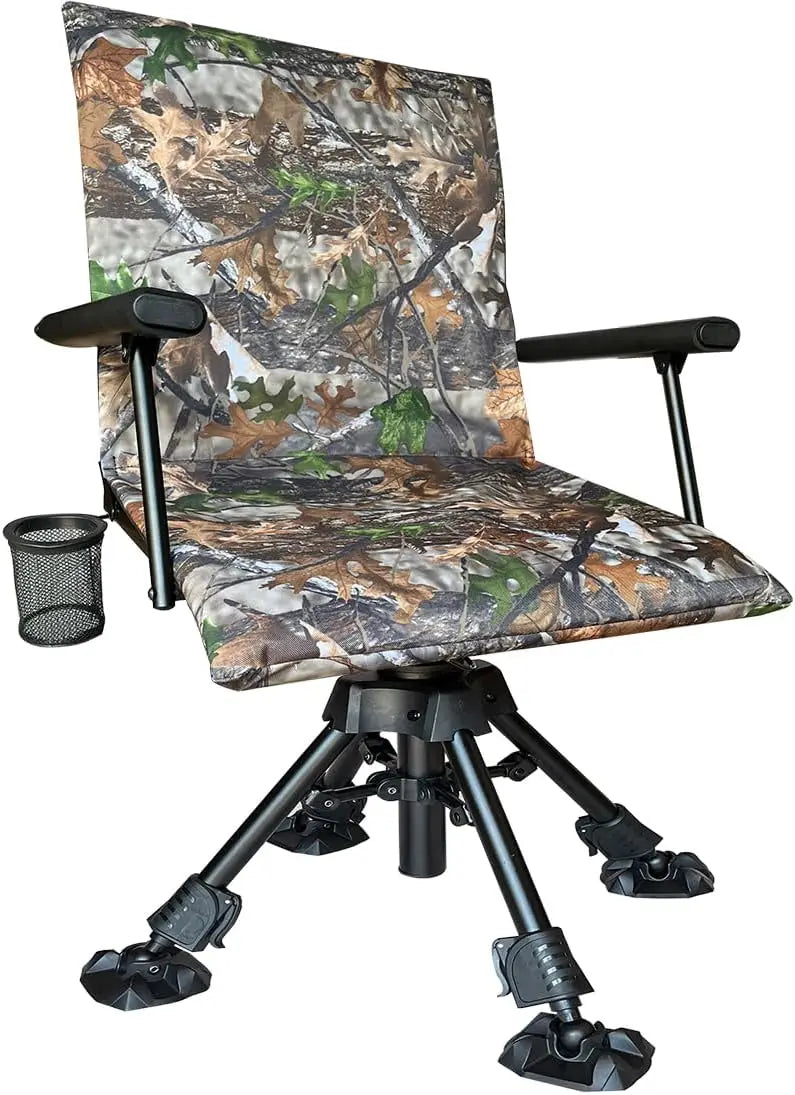Hign Concerned Silent Swivel Portable Groundblind Chair