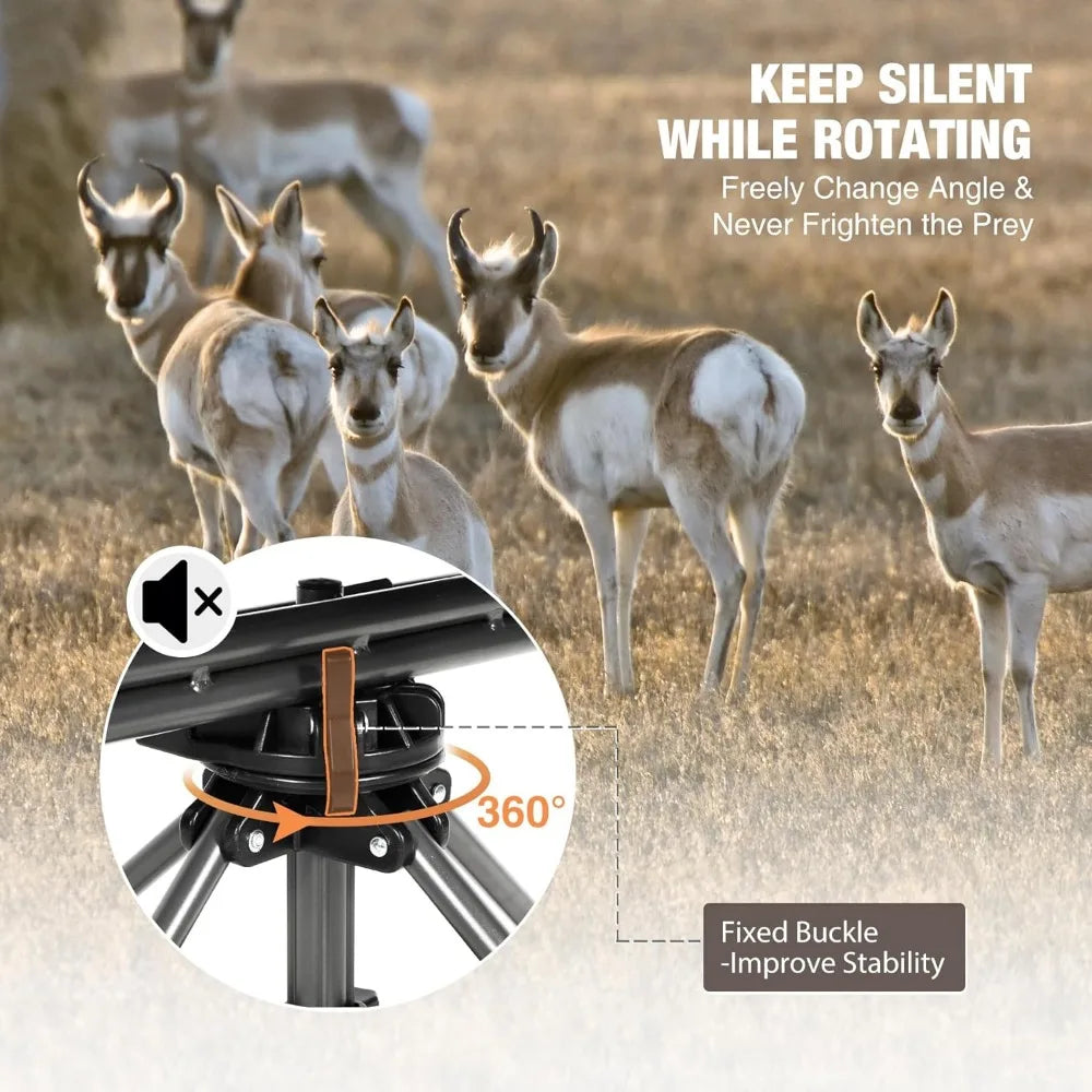 Hign-concerned 360 Degree Folding Hunting Chair Armrest