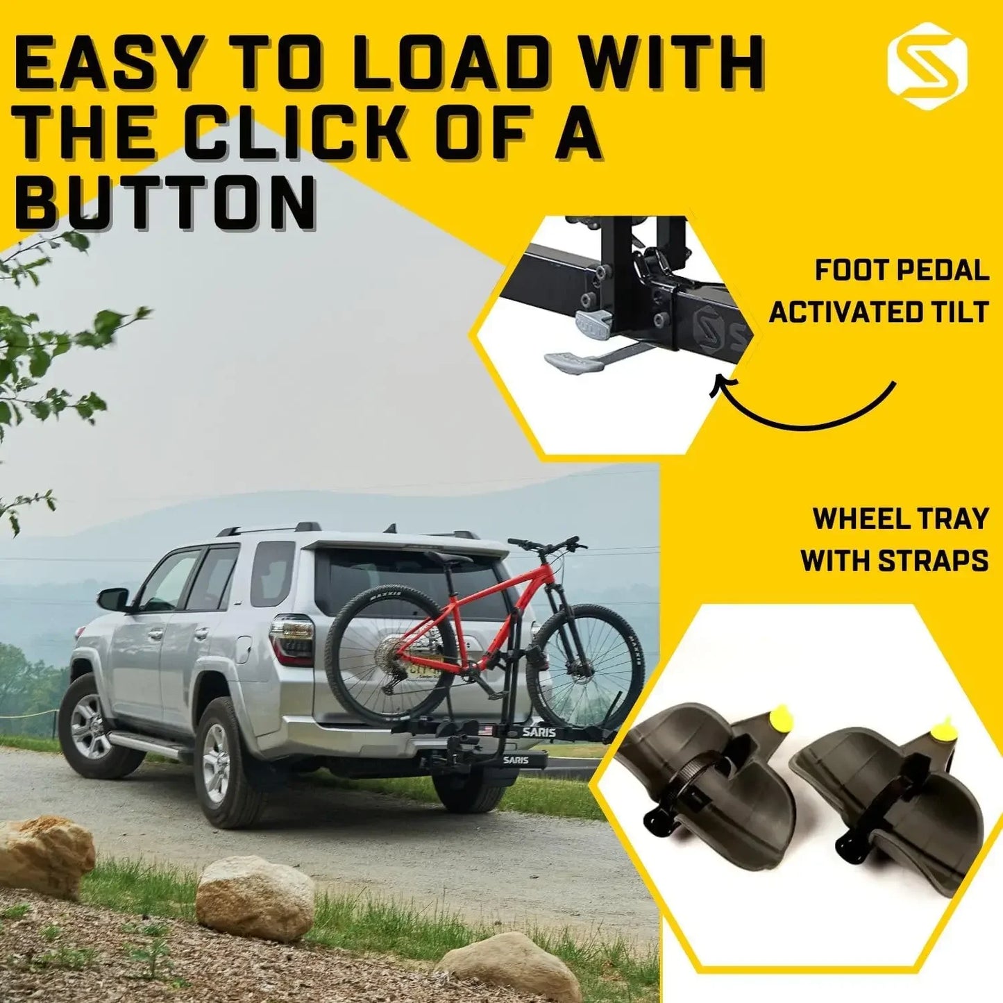 Saris Freedom Hitch Bike Rack Two Bicycle Carrier Steel