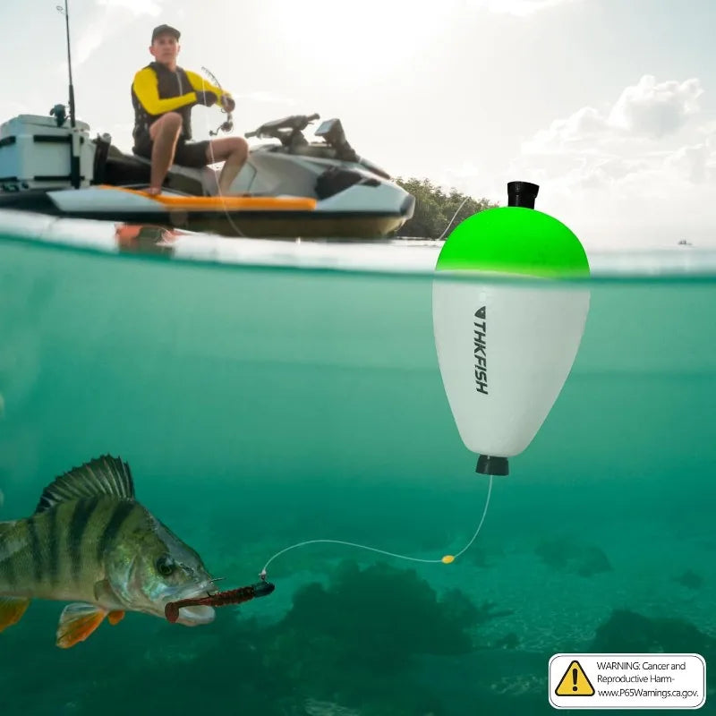 YTYINH Slotted Peg Fishing Floats Foam Slip Bobbers Pack