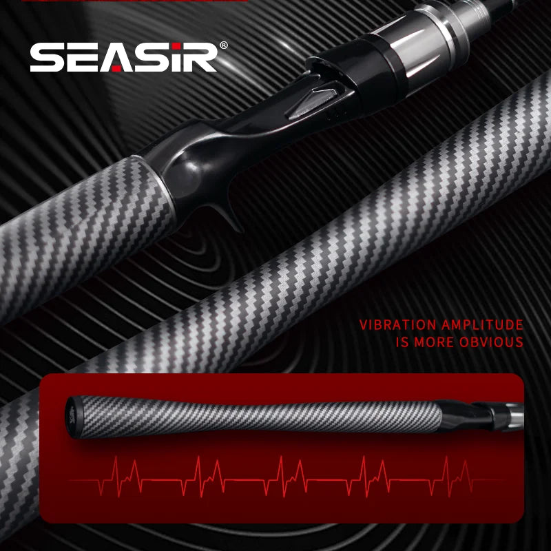 SeaSir Grandmaster Spinning Casting Fishing Rod Carbon