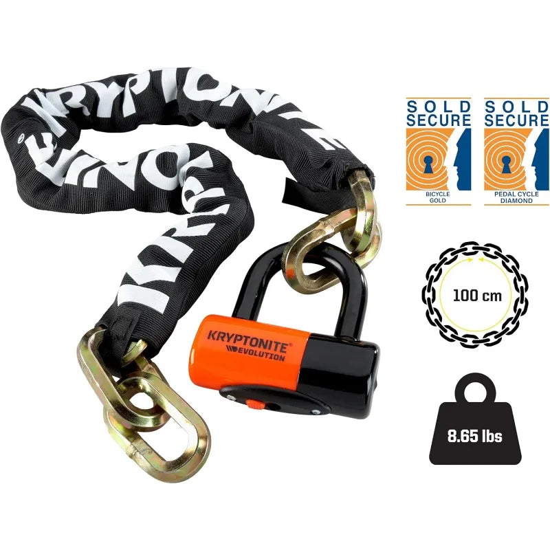 YTYINH Heavy Duty Hardened Manganese Steel Chain Lock