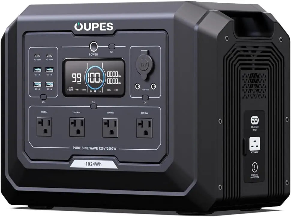 Mega 1 Portable Power Station 2000W 1024Wh