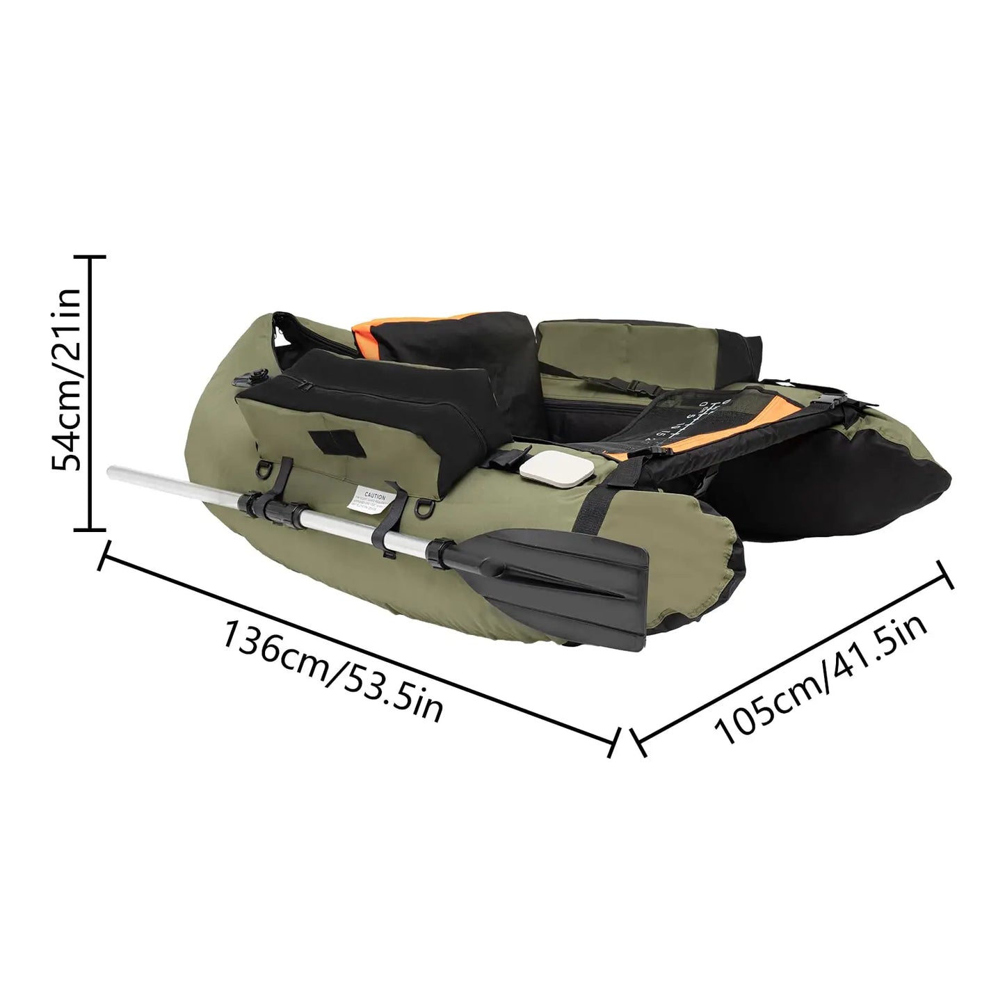 Inflatable Fishing Float Tube Raft With Pump
