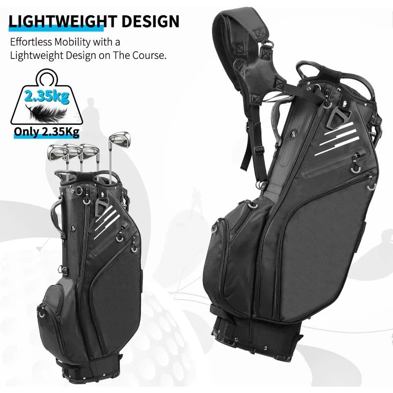 Pro Gear Sporting Goods Waterproof Golf Stand Bag 14 Way