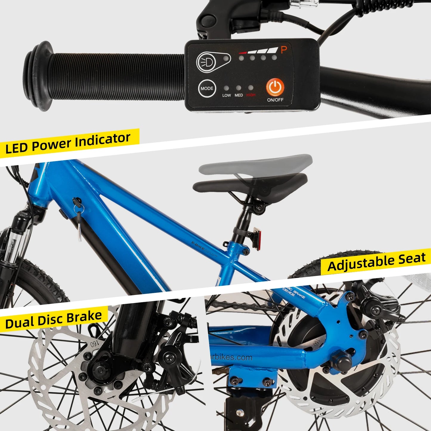JOYSTAR Kids Electric Bike 250W 15 Mile Range 15 MPH