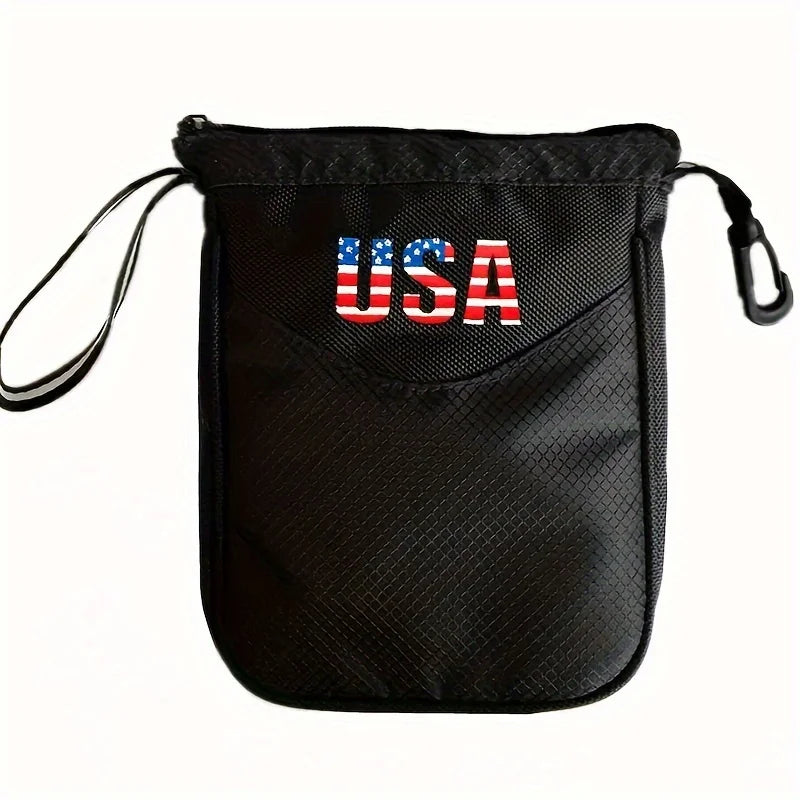 Golf Ball Pouch With Clip Hook Portable