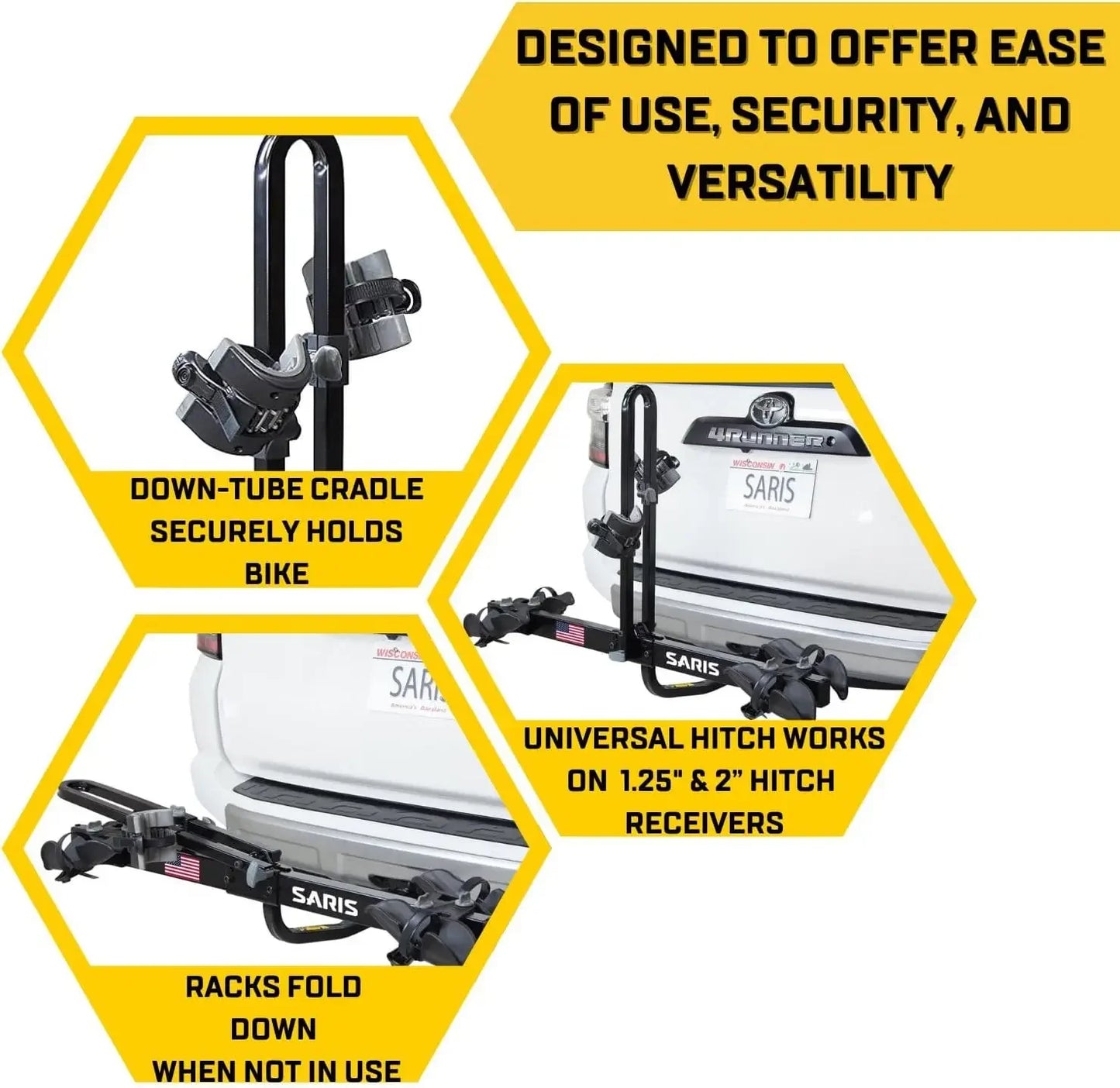 Saris Freedom Hitch Bike Rack Two Bicycle Carrier Steel