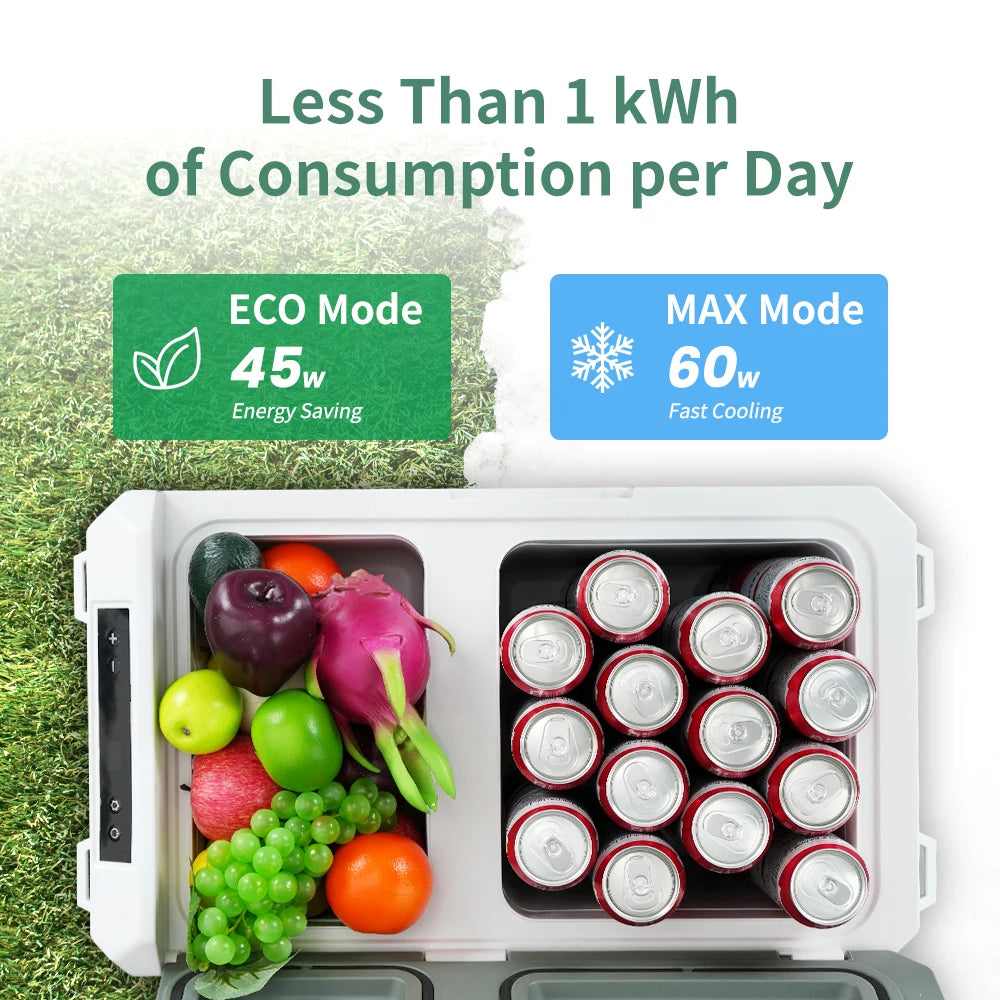 Alpicool QX Portable Refrigerator 12 24V DC Dual Zone