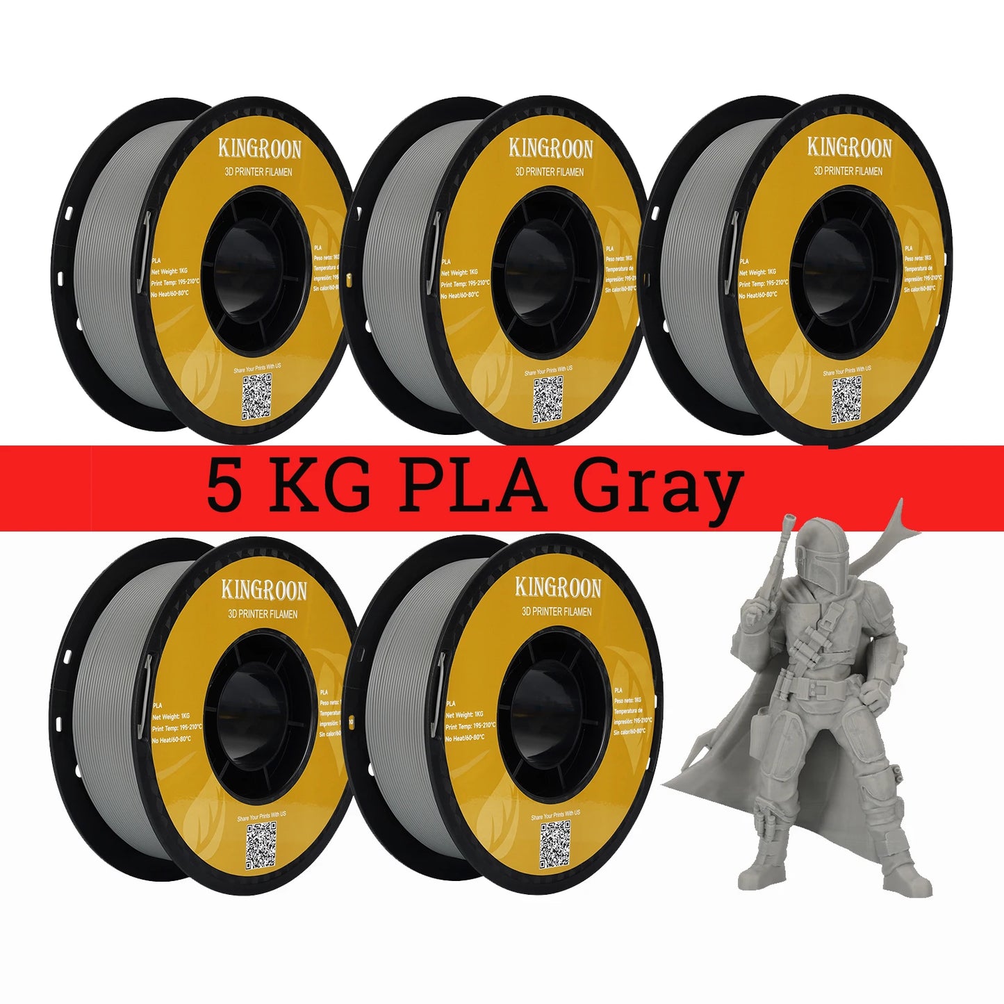 Kingroon High Quality PLA Filament Eco Friendly 3D Printing